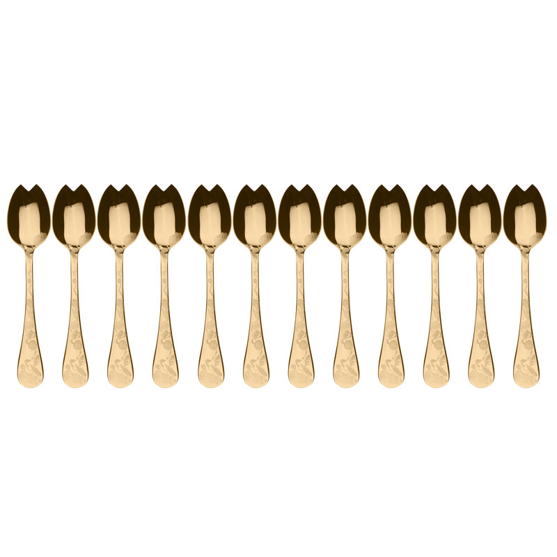 Venere Salad Servers, Gold