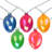 10-Count Pearl Multi-Coloured Easter Egg String Light Set 7.25ft White Wire