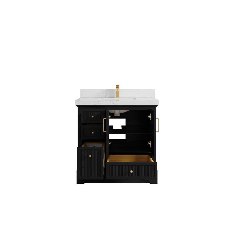 Alys 36'' Single Bathroom Vanity with Top, Empira