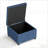 Square Casler with flip top storage