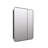 Recessed Frameless Dual Door Medicine Cabinet with Adjustable Shelves-69957734