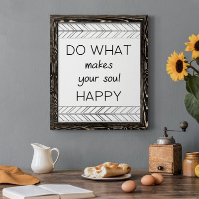 «Your Soul Happy», art textuel sur toile