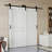 Modern Bypass Barn Door White Design - Manufacture Wood Sliding Bypass Barn Door With Hardware-101139929
