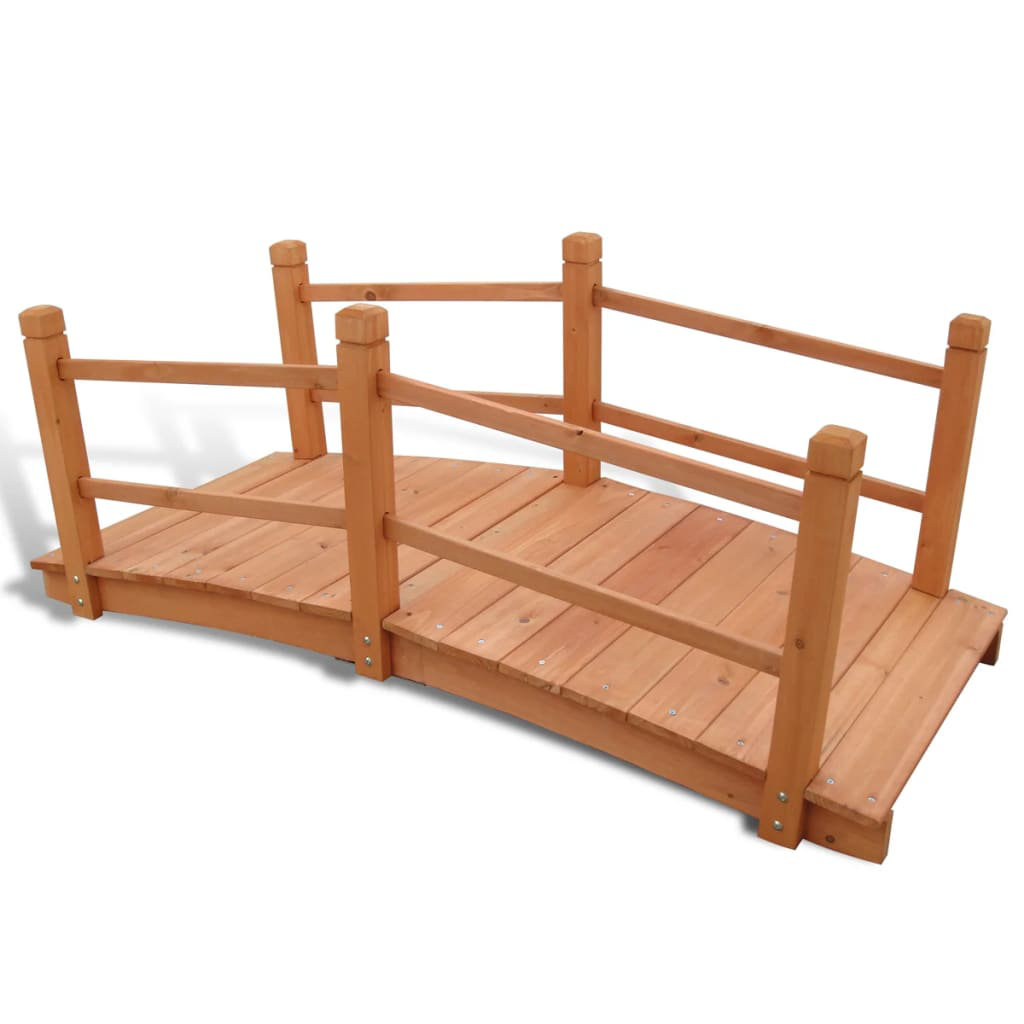 Arlmont & Co. Garden Bridge Wooden Arc Bridge for Outdoor Pond Bridge