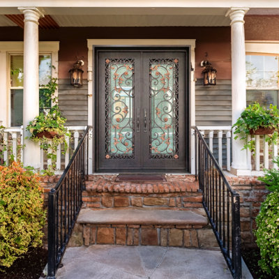 Blue Autumn Iron Door