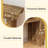 55" Farmhouse Console Table,Wooden Narrow Long Entryway Foyer Table-1315888975