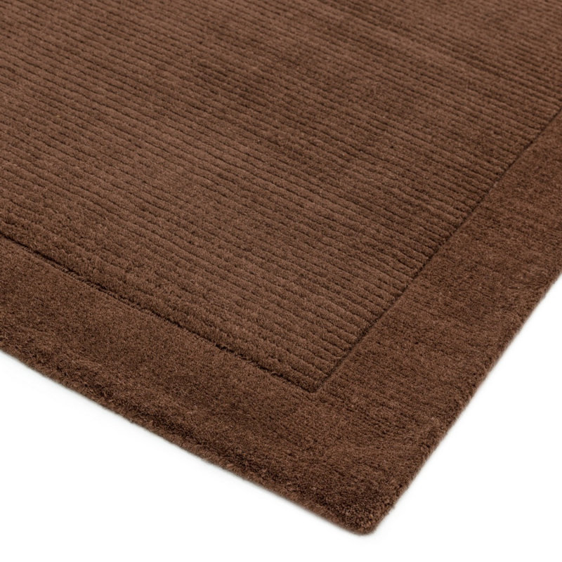 Handmade Plain Modern Easy To Clean Rug For Bed Room Living Room And Dining Room, Rectangle 120 x 170cm, Chenille/Cotton