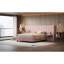 Lit plateforme tapissier avec grande tête de lit, mobilier de chambre à coucher-284850628-284850625