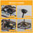 18Inch Caged Ceiling Fan With Lights Remote Control For APP(No Warranty On Bulbs)