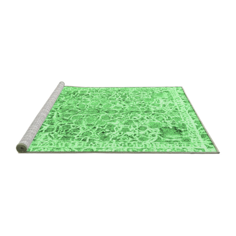 Leatitia Washable Abstract Indoor Rug, Square 6'