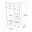 Haerr 3 Door Manufactured Wood Wardrobe-1571082515
