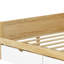 Lit de jour en L avec espace de travail et rangement - taille simple, compartiments blanc naturel