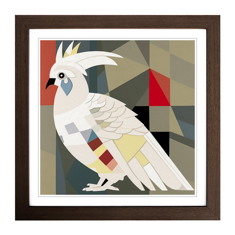 Single Picture Frame Print on Wood, Walnut