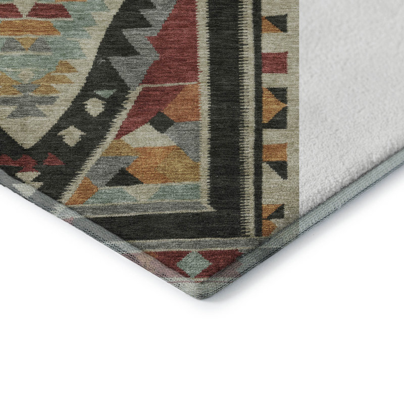 Premium Machine Washable Tara AMF1916 Tribal Rug, Rectangle 10' x 14'