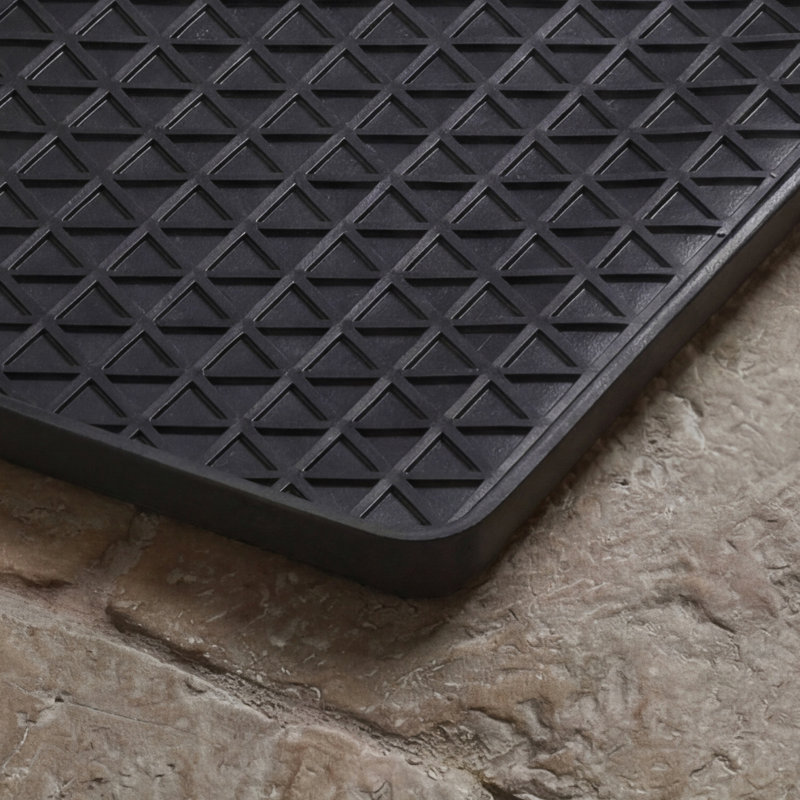 Hunter Triangle Grid Rubber Boot Trays, Triangle Black