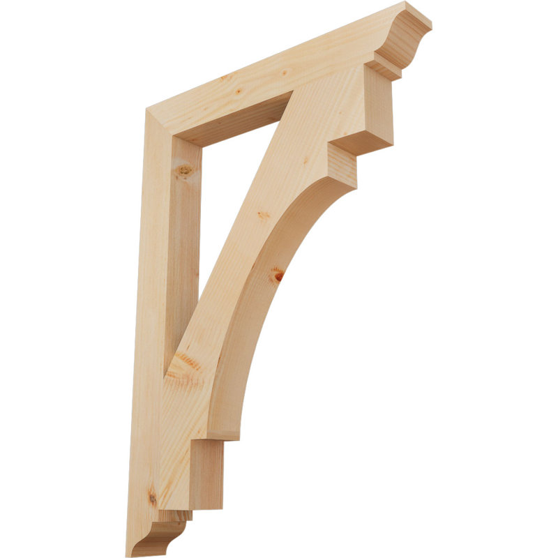 Support Merced, Cèdre rouge de l'Ouest (lisse), 42"H x 3.5"W x 30"D