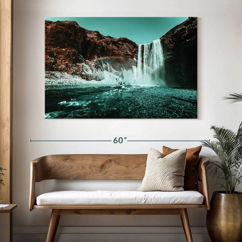 Ravi Waterfall Rainbow Retro Pop, 34" H x 51" W
