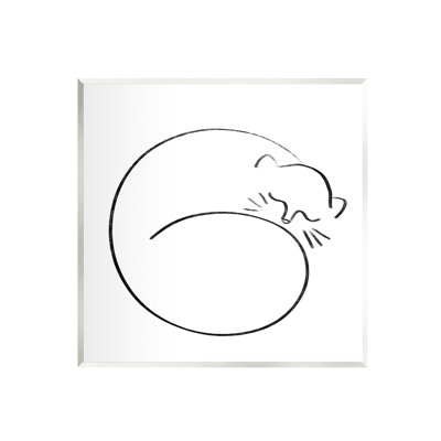 Minimal Cat Line Doodle - impression