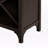 Adria Espresso Finished Wine Cabinet with Glass Hanger, 37.52 H X 19" W X 12.6" D