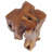 Solid Teak Wood Stool, Versatile Footrest/Side Table, 11.8" x 11.8" x 15.7" Brown