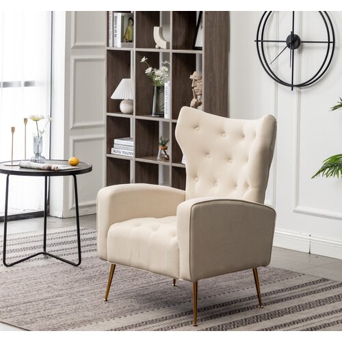 Etta Avenue™ Accord Upholstered Wingback Chair & Reviews | Wayfair