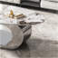 Plateau de table basse en faux marbre