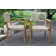 Justin 4 - Person Teak Wood Patio Dining Set with Round Table