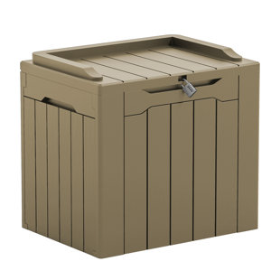 Coffre de terrasse verrouillable 32 gallons avec siège Devoko