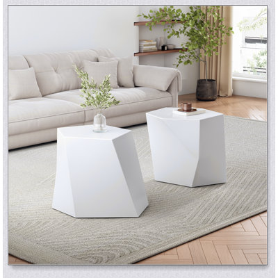 MODERN MGO COFFEE TABLE SET With Geometric Design, Durable And Stylish For Any Living Space