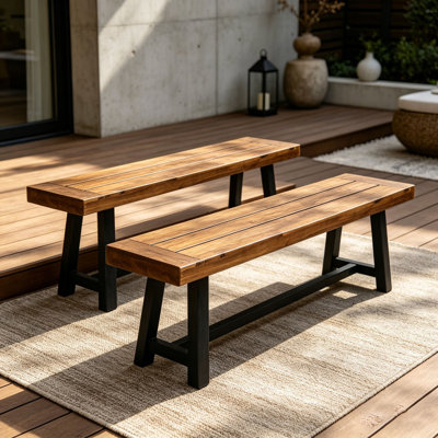 Outdoor Acacia Wood Bench
