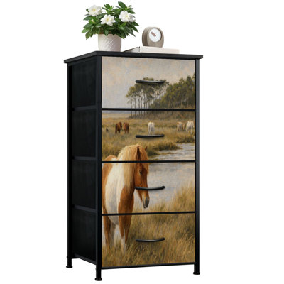 Commode pour la chambre avec 4 tiroirs de rangement