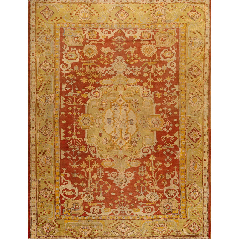 Tapis rustique rouge Oushak