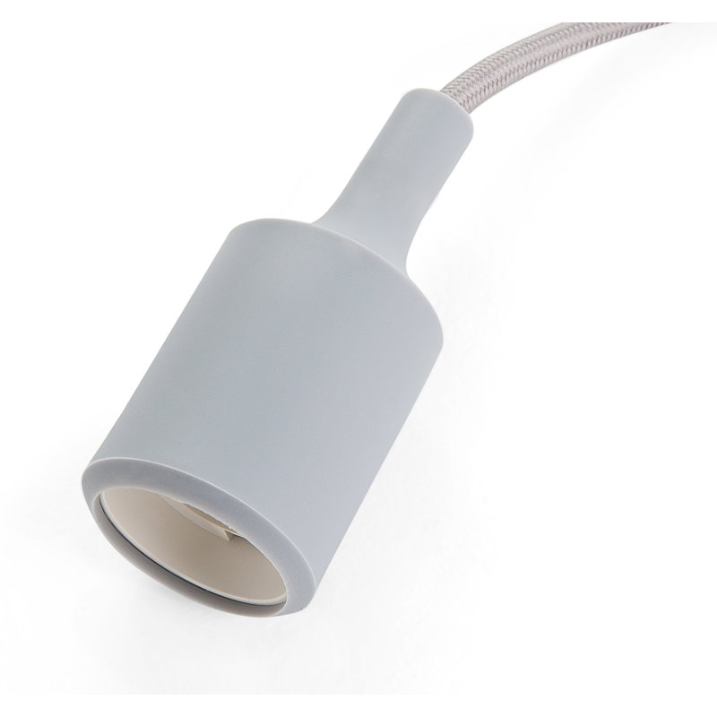 1 - Light Bulb Pendant, Grey