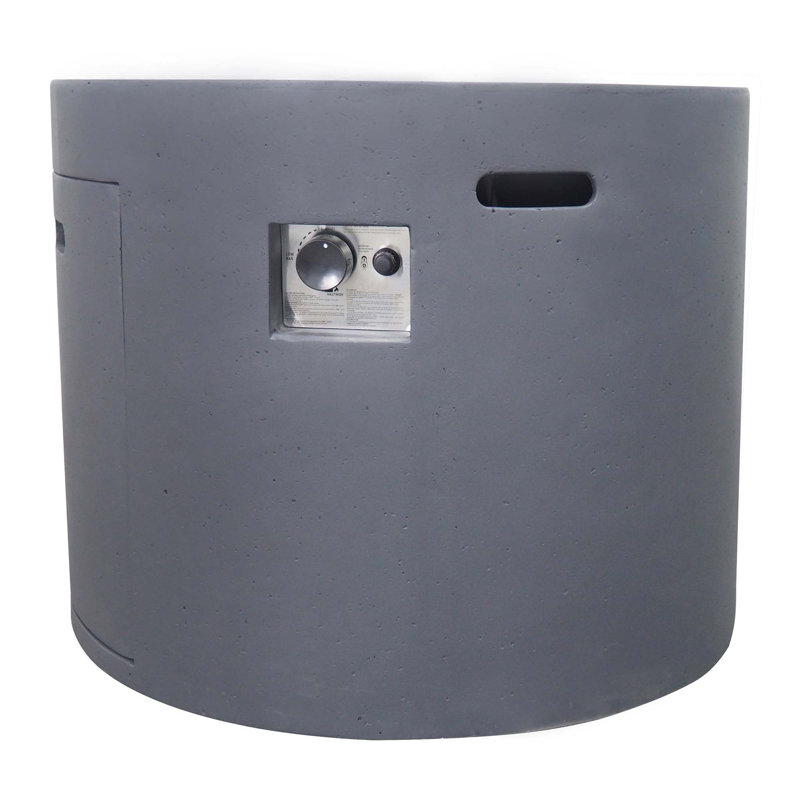 31" Round Fire Pit- 40 000 Btu, Dark Gray
