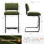 Marlow Low Back Tufted Velvet Upholstered Counter/Bar Stool with Steel Sled Frame-1515569674-1515569687