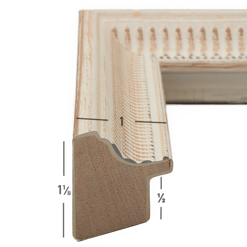 Cadre photo simple en bois gaufré Jimeny, 19 po x 25 po emmêlé à 14 po x 20 po