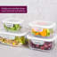 Essentials 4pc BPA Free 4 Container Food Storage Set
