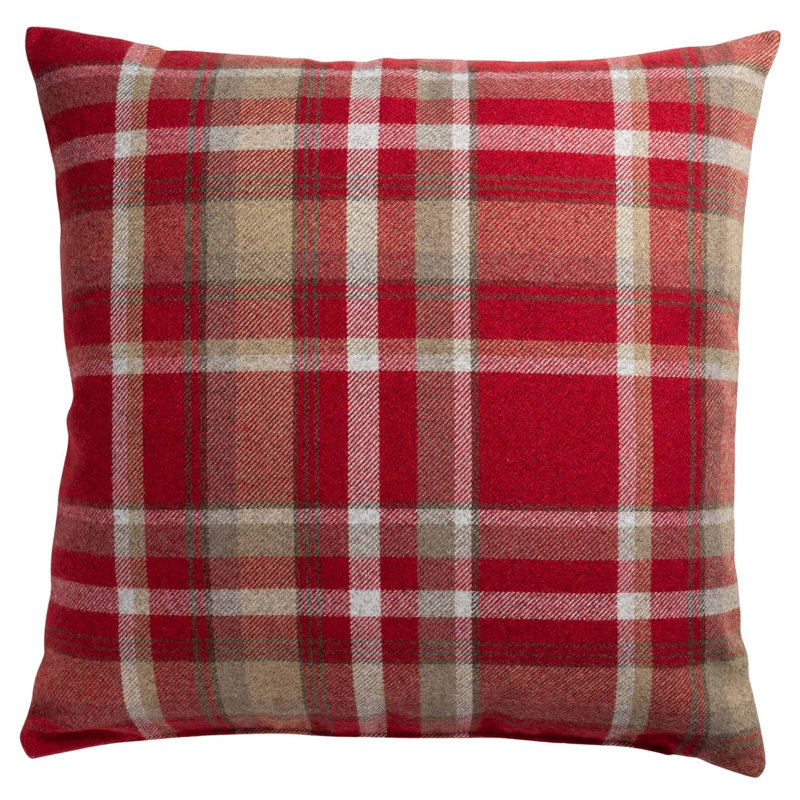 Red Cushion, Feather, 58x58cm