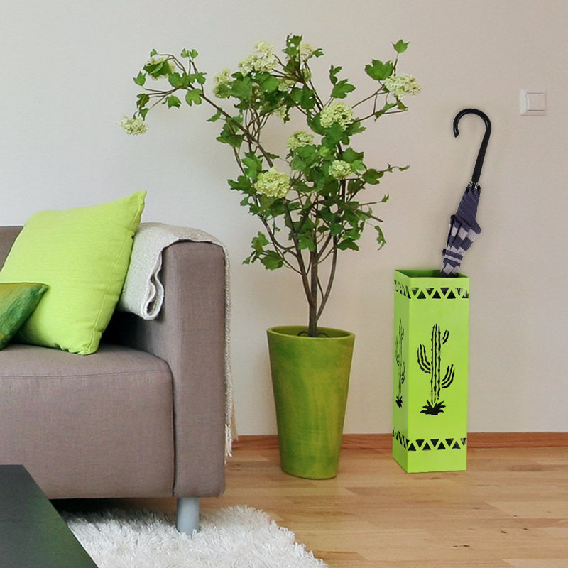 Metal Freestanding Umbrella Stand, Green