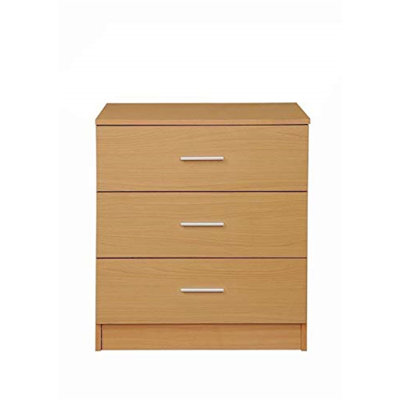 Alanood 60 cm W Chest of 3 Drawers