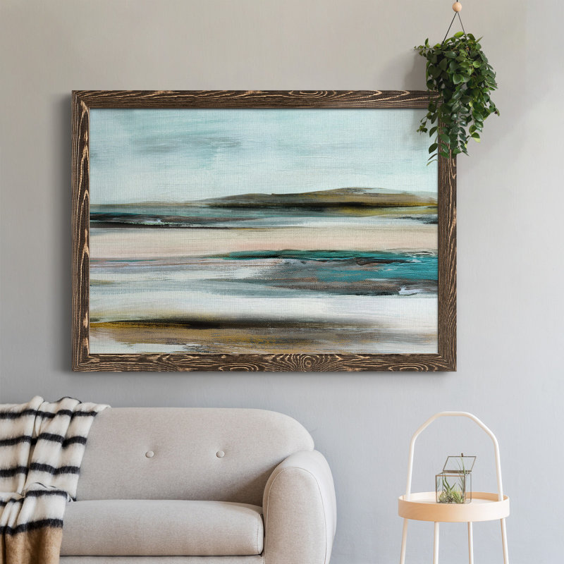 Shifting Horizons - Peinture sur toile encadrée, Noyer, H 31 po x l 44 po x P 0,75 po