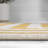 Isibeal Modern Classic Mitre Stripe Yellow/Ivory Rug-1191494476