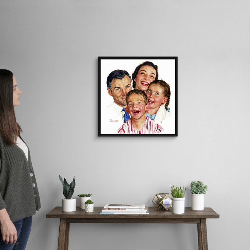Art mural sur toile The Greatest Joys Are, H 22 po x l 22 po x P 1,75 po, Cadre flottant noir