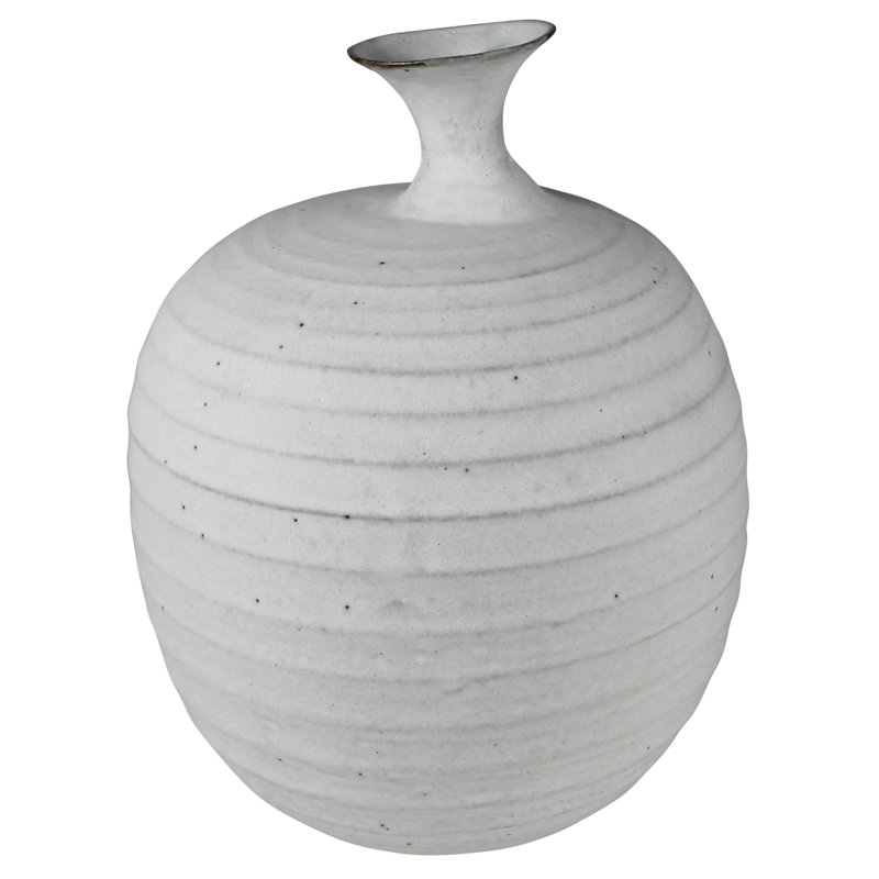 Aidie Ceramic / Porcelain Table Vase, 12" H x 9" W x 9" D