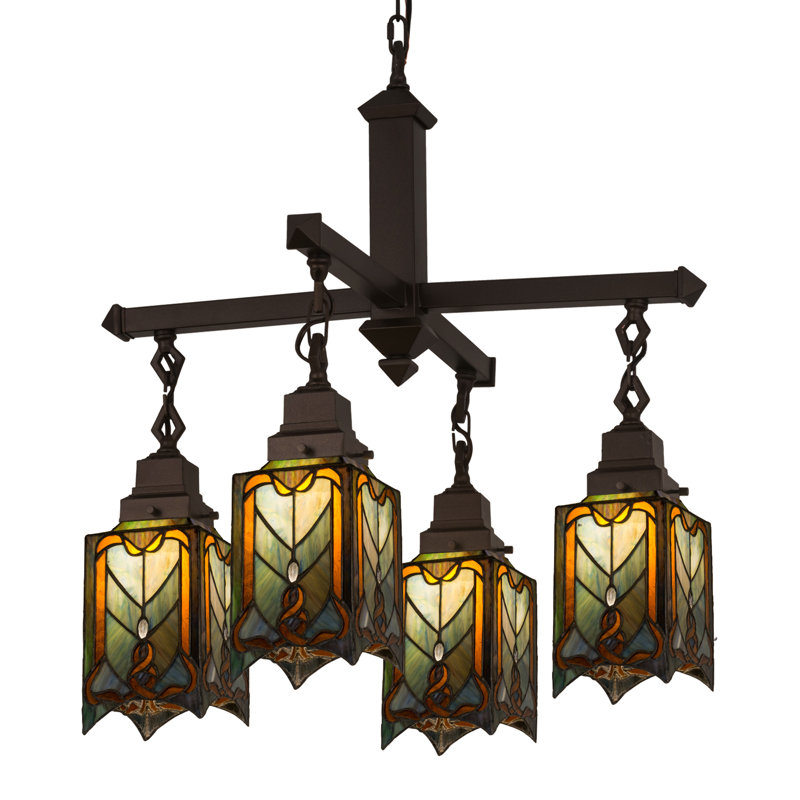Meyda Tiffany & Stained Glass 4 - Light Chandelier