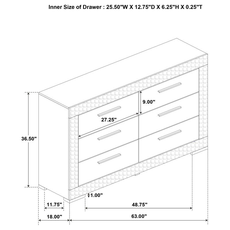 Ensemble de chambre avec grand lit 4 pièces Lumet, Grand, Gris