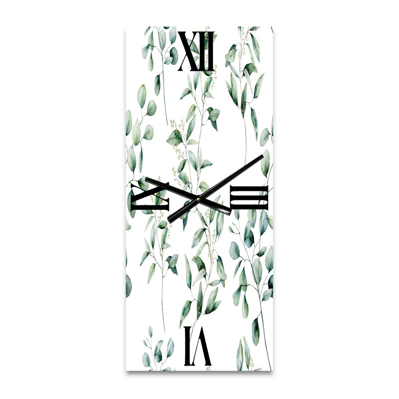 Horloge murale Eucalyptus Branches IV, Petit