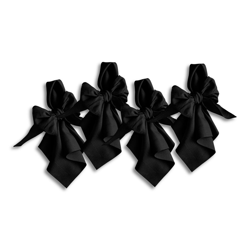Audrey -Dinner Napkins, Black