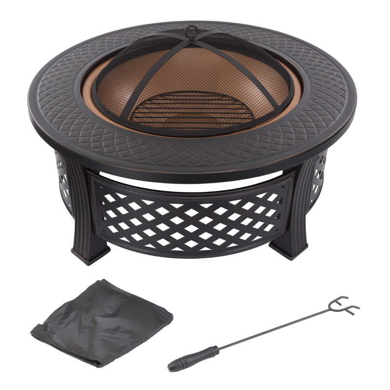 Steel Wood Burning Outdoor Fireplace