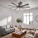 Gentry 85" 9 - Blade LED Windmill Ceiling Fan with Wall Control and Light Kit Included